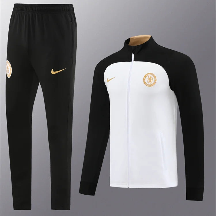 Ensemble Entraînement Chelsea 23/24 Noir et Blanc S-XXL